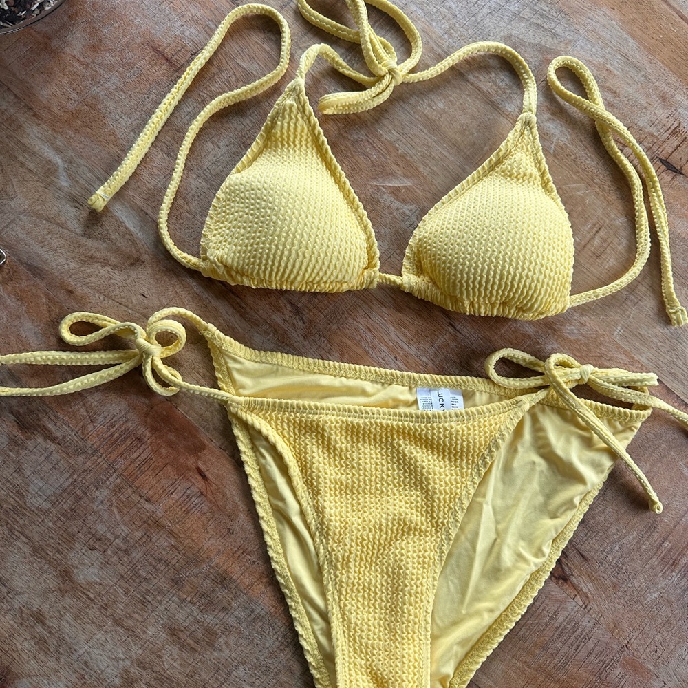 Lucky Brand Sunny Yellow Swimwear